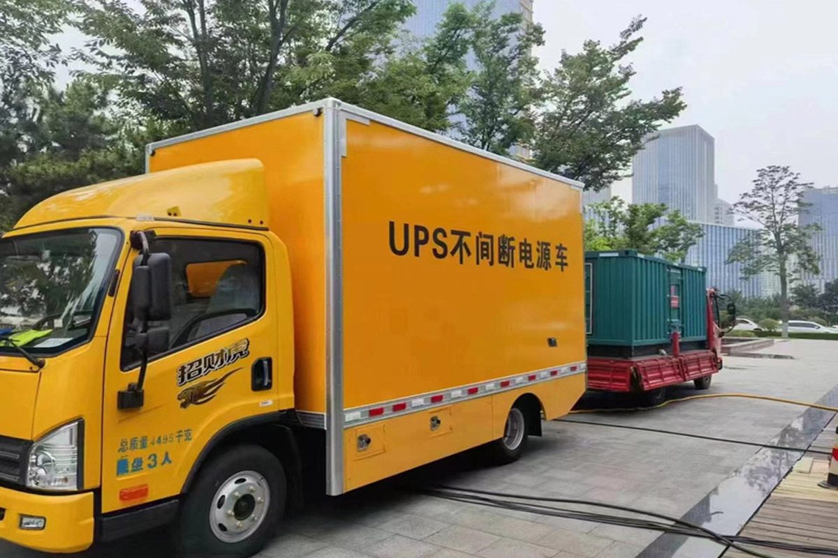 任城发电机租赁施工现场