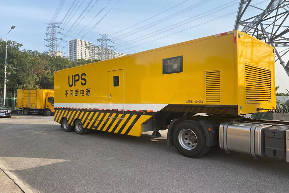 任城发电机租赁施工现场